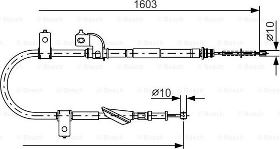 BOSCH 1 987 482 080 - Seilzug, Feststellbremse www.parts5.com