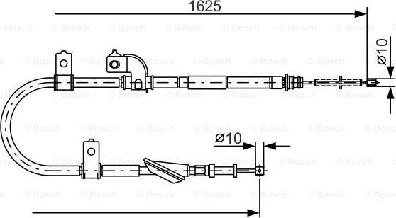 BOSCH 1 987 482 081 - Seilzug, Feststellbremse www.parts5.com