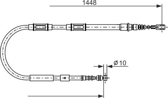 BOSCH 1 987 482 899 - Cablu, frana de parcare www.parts5.com