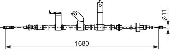 BOSCH 1 987 482 849 - Cable, parking brake www.parts5.com