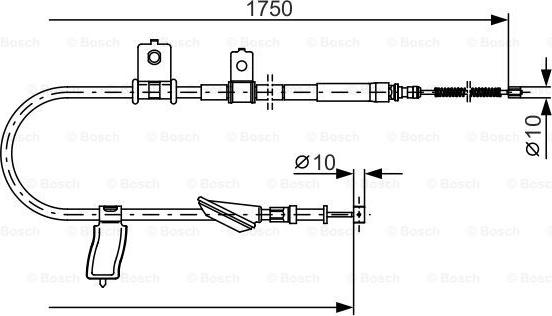 BOSCH 1 987 482 351 - Tažné lanko, parkovací brzda www.parts5.com