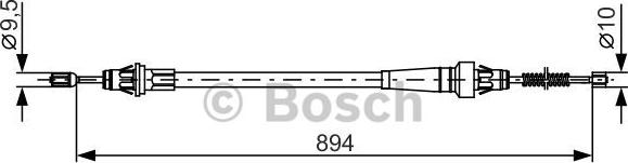 BOSCH 1 987 482 365 - Cięgło, hamulec postojowy www.parts5.com