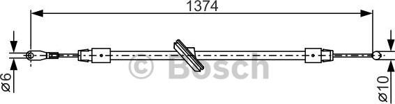 BOSCH 1 987 482 312 - Cable, parking brake www.parts5.com