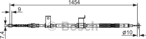 BOSCH 1 987 482 294 - Cable de accionamiento, freno de estacionamiento www.parts5.com