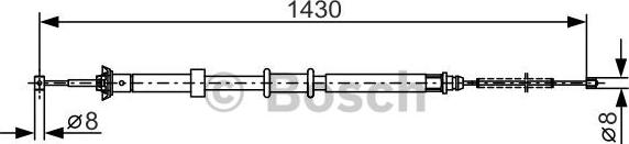 BOSCH 1 987 482 240 - Sajla, ručna kočnica www.parts5.com