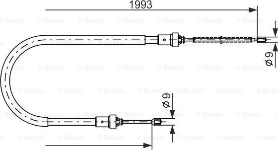 BOSCH 1 987 482 233 - Жило, ръчна спирачка www.parts5.com