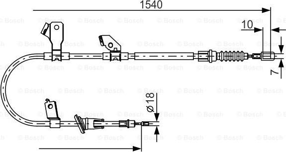 BOSCH 1 987 482 271 - Cablu, frana de parcare www.parts5.com