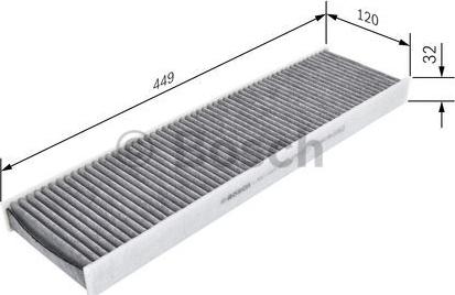 BOSCH 1 987 435 537 - Filter vnútorného priestoru www.parts5.com