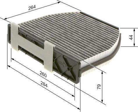 BOSCH 1 987 435 001 - Filtru, aer habitaclu www.parts5.com