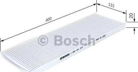 BOSCH 1 987 431 210 - Filter, interior air www.parts5.com