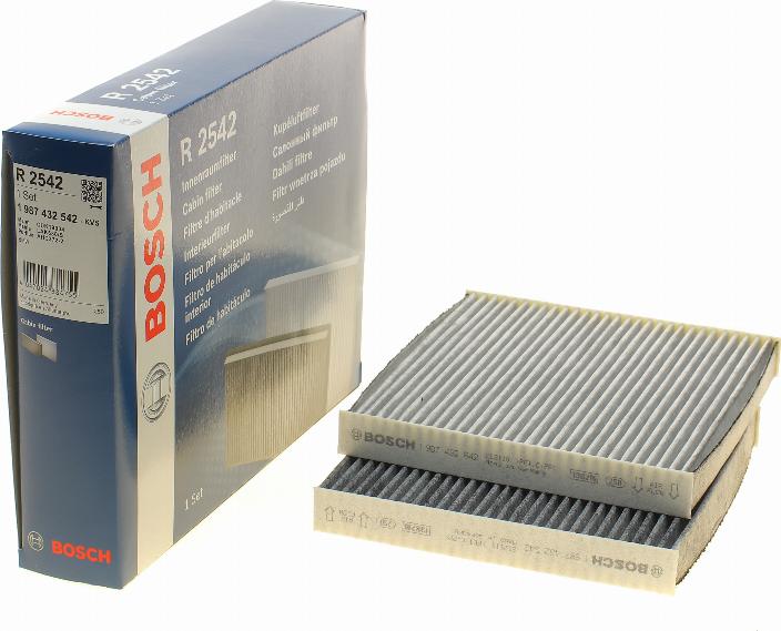 BOSCH 1 987 432 542 - Filter vnútorného priestoru www.parts5.com