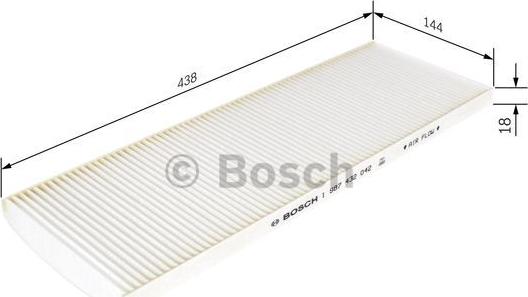 BOSCH 1 987 432 042 - Filtre, air de l'habitacle www.parts5.com