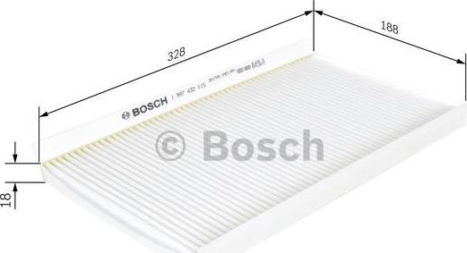 BOSCH 1 987 432 015 - Filtro, aire habitáculo www.parts5.com