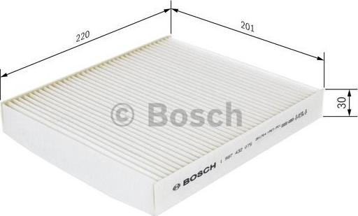 BOSCH 1 987 432 075 - Φίλτρο, αέρας εσωτερικού χώρου www.parts5.com