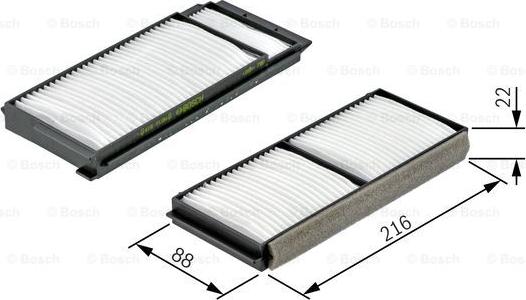 BOSCH 1 987 432 163 - Filter, zrak notranjega prostora www.parts5.com