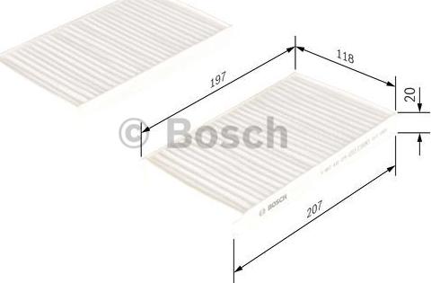 BOSCH 1 987 432 278 - Filtru, aer habitaclu www.parts5.com