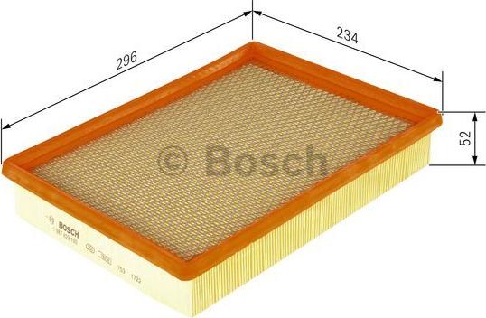 BOSCH 1 987 429 193 - Воздушный фильтр www.parts5.com