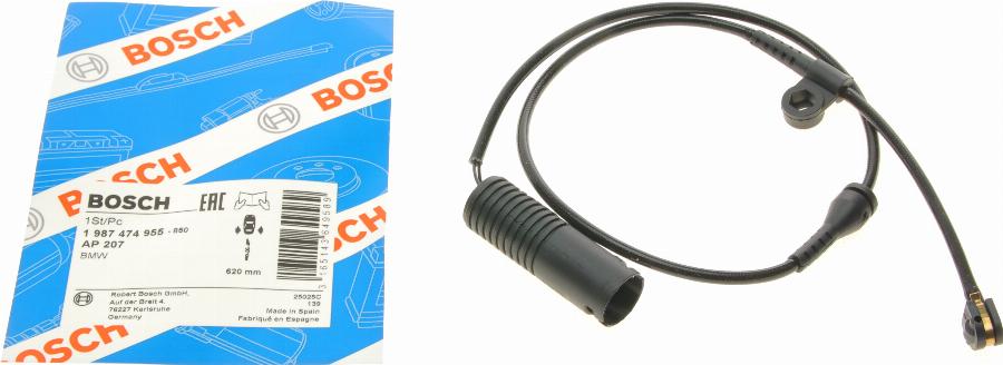 BOSCH 1 987 474 955 - Contacto de aviso, desgaste de los frenos www.parts5.com