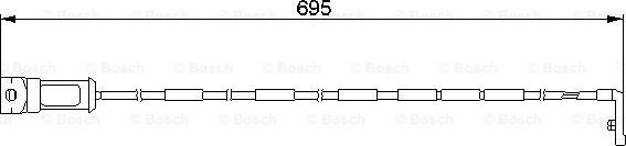 BOSCH 1 987 474 929 - Сигнализатор, износ тормозных колодок www.parts5.com