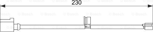 BOSCH 1 987 474 569 - Warning Contact, brake pad wear www.parts5.com