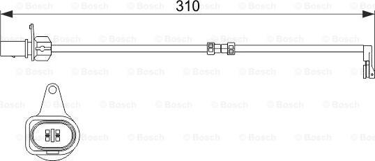 BOSCH 1 987 474 506 - Výstražný kontakt, opotřebení obložení www.parts5.com