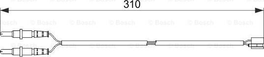 BOSCH 1 987 474 519 - Warning Contact, brake pad wear www.parts5.com