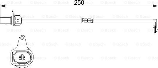 BOSCH 1 987 474 510 - Contact d'avertissement, usure des plaquettes de frein www.parts5.com