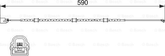 BOSCH 1 987 474 513 - Warning Contact, brake pad wear parts5.com