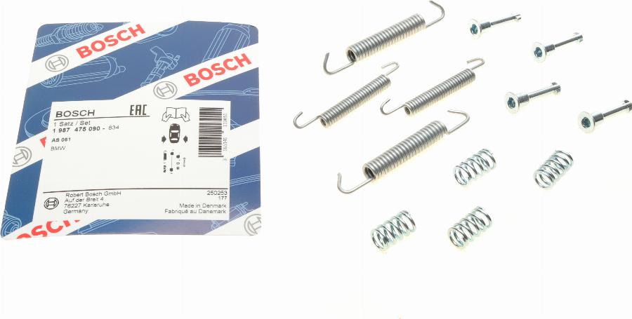 BOSCH 1 987 475 090 - Kompletni pribor, zavorne celjusti rocne zavore www.parts5.com