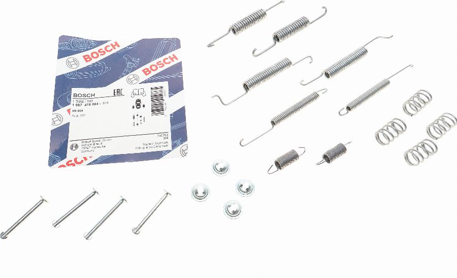 BOSCH 1 987 475 004 - Tarvikesarja, jarrukengät www.parts5.com