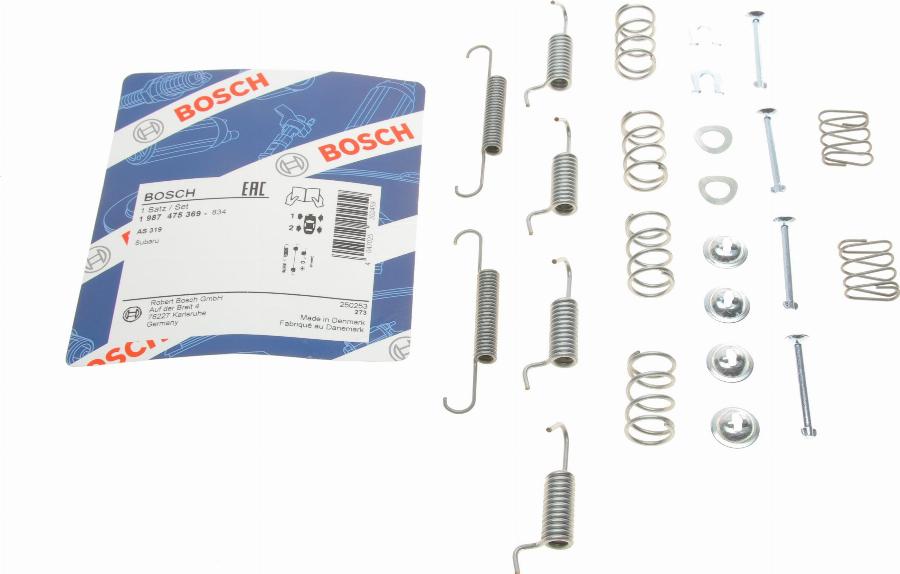 BOSCH 1 987 475 369 - Sada příslušenství, parkovací brzdové čelisti www.parts5.com