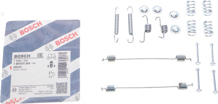 BOSCH 1 987 475 294 - Juego de accesorios, zapatas de freno parts5.com