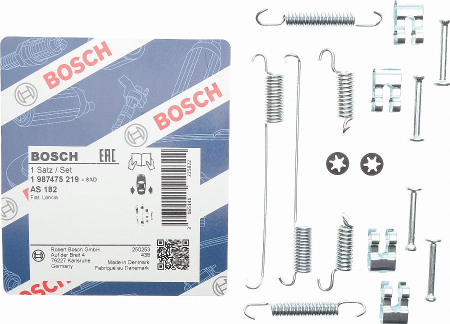 BOSCH 1 987 475 219 - Set accesorii, sabot de frana www.parts5.com