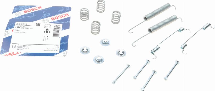 BOSCH 1 987 475 284 - Juego de accesorios, zapatas de freno www.parts5.com