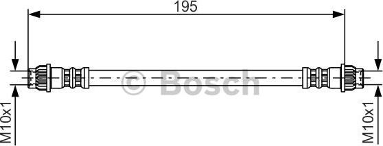 BOSCH 1 987 476 956 - Przewód hamulcowy elastyczny www.parts5.com