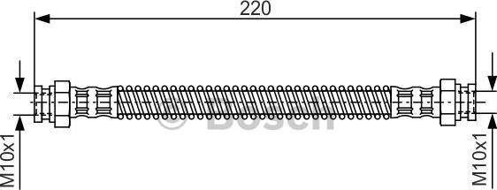 BOSCH 1 987 476 560 - Flexible de frein www.parts5.com