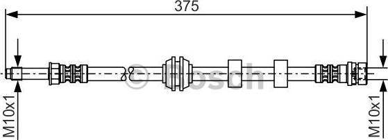 BOSCH 1 987 476 626 - Тормозной шланг www.parts5.com