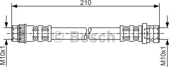 BOSCH 1 987 476 068 - Furtun frana www.parts5.com