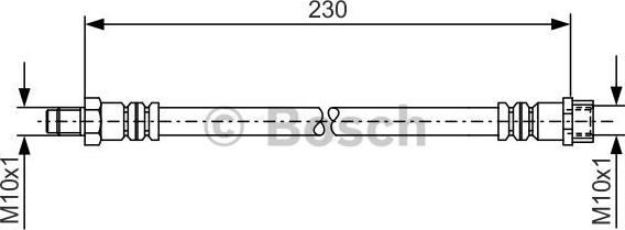 BOSCH 1 987 476 083 - Спирачен маркуч www.parts5.com