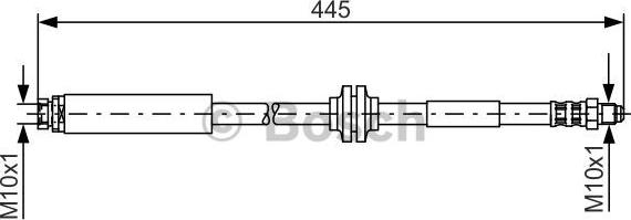 BOSCH 1 987 476 180 - Zavorna cev www.parts5.com