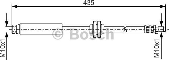 BOSCH 1 987 476 182 - Furtun frana www.parts5.com