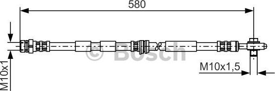 BOSCH 1 987 476 849 - Brake Hose www.parts5.com