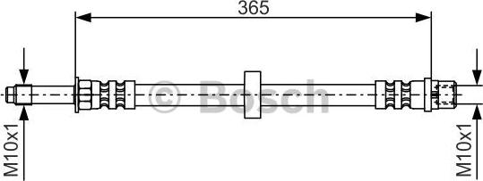 BOSCH 1 987 476 851 - Furtun frana www.parts5.com