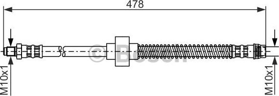 BOSCH 1 987 476 868 - Brake Hose www.parts5.com