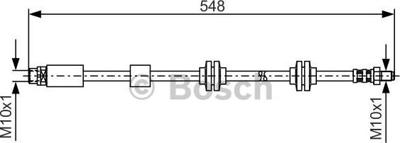 BOSCH 1 987 476 360 - Tubo flexible de frenos www.parts5.com