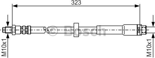 BOSCH 1 987 476 293 - Brake Hose www.parts5.com