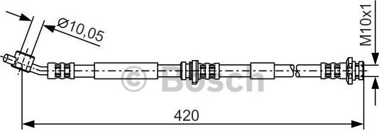 BOSCH 1 987 476 790 - Brake Hose www.parts5.com