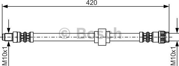 BOSCH 1 987 476 704 - Brzdová hadice www.parts5.com