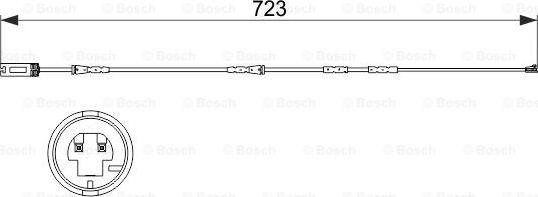 BOSCH 1 987 473 514 - Opozorilni kontakt, obraba zavorne obloge www.parts5.com