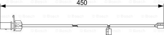 BOSCH 1 987 473 583 - Предупредителен контактен сензор, износване на накладките www.parts5.com